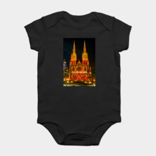 Christmas Time at St Mary's Cathedral, Sydney, NSW, Australia Baby Bodysuit